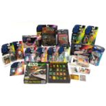 Vintage and later Star Wars toys and collectables including action figures housed in sealed