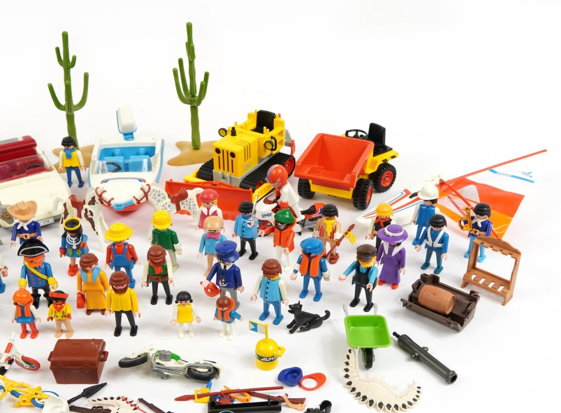 Collection of vintage Playmobil System figures, vehicles, instructions and accessories - Image 3 of 6