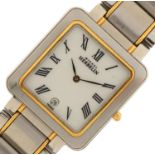 Gentlemen's Michel Herbelin stainless steel wristwatch, the case numbered 445.B, 30mm wide