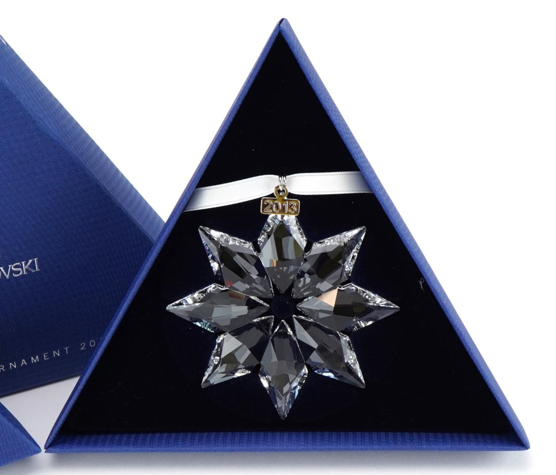 Two Swarovski Crystal Christmas ornaments with boxes comprising dates 2012 and 2013 - Image 3 of 4