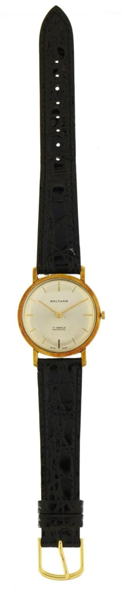 Gentlemen's Waltham wristwatch numbered 1021-31, the case 34mm in diameter, total weight 23.5g - Image 2 of 4