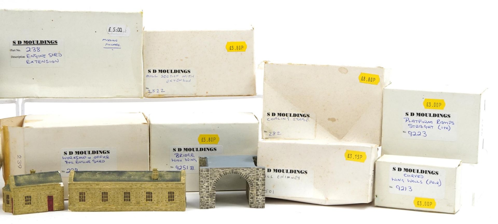 Collection of SD Mouldings N gauge model railway accessories with boxes including retaining walls, - Image 4 of 4