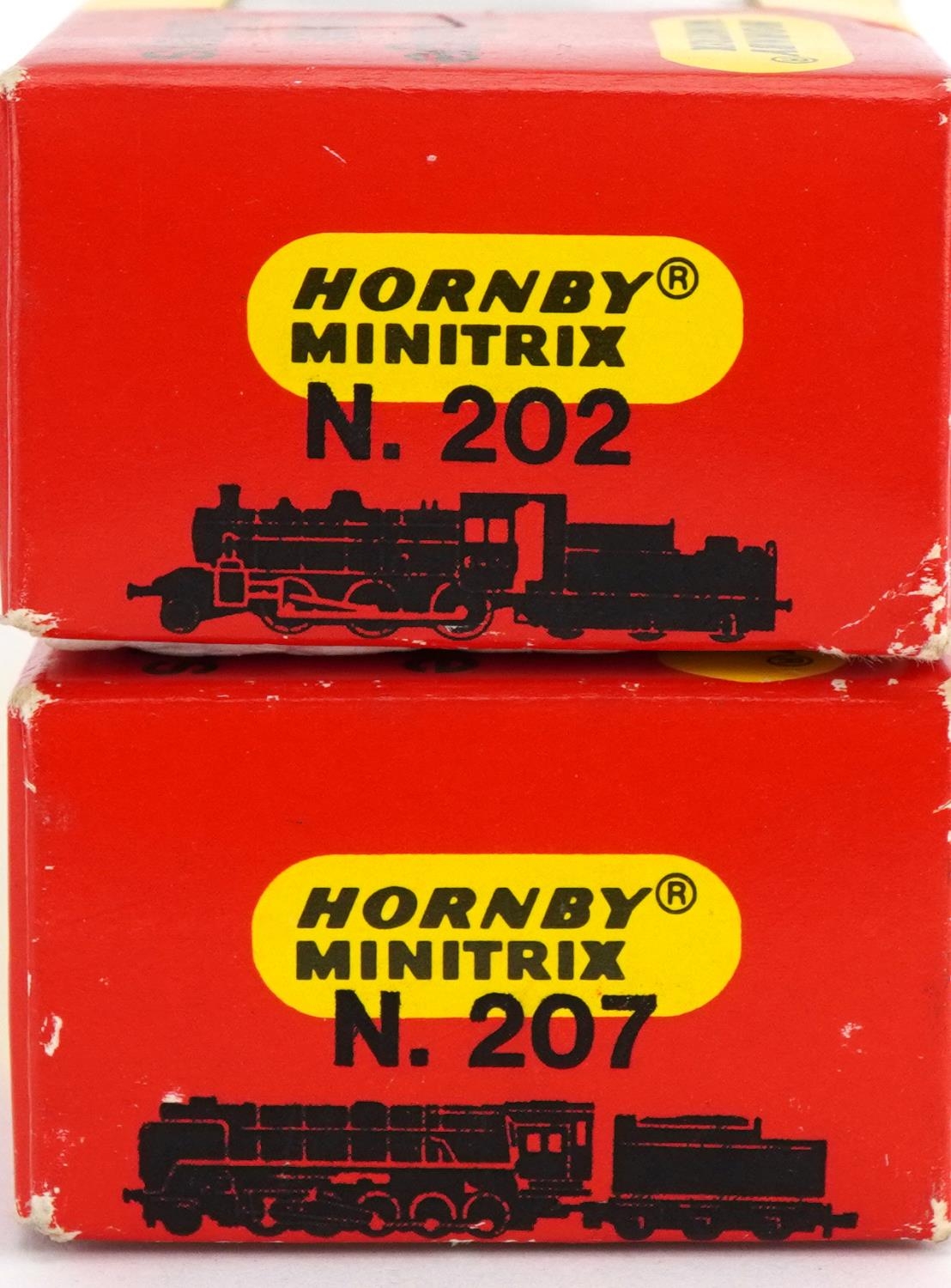 Two Hornby Minitrix N gauge model railway locomotives and tenders with boxes, numbers 202 and 207 - Image 4 of 4