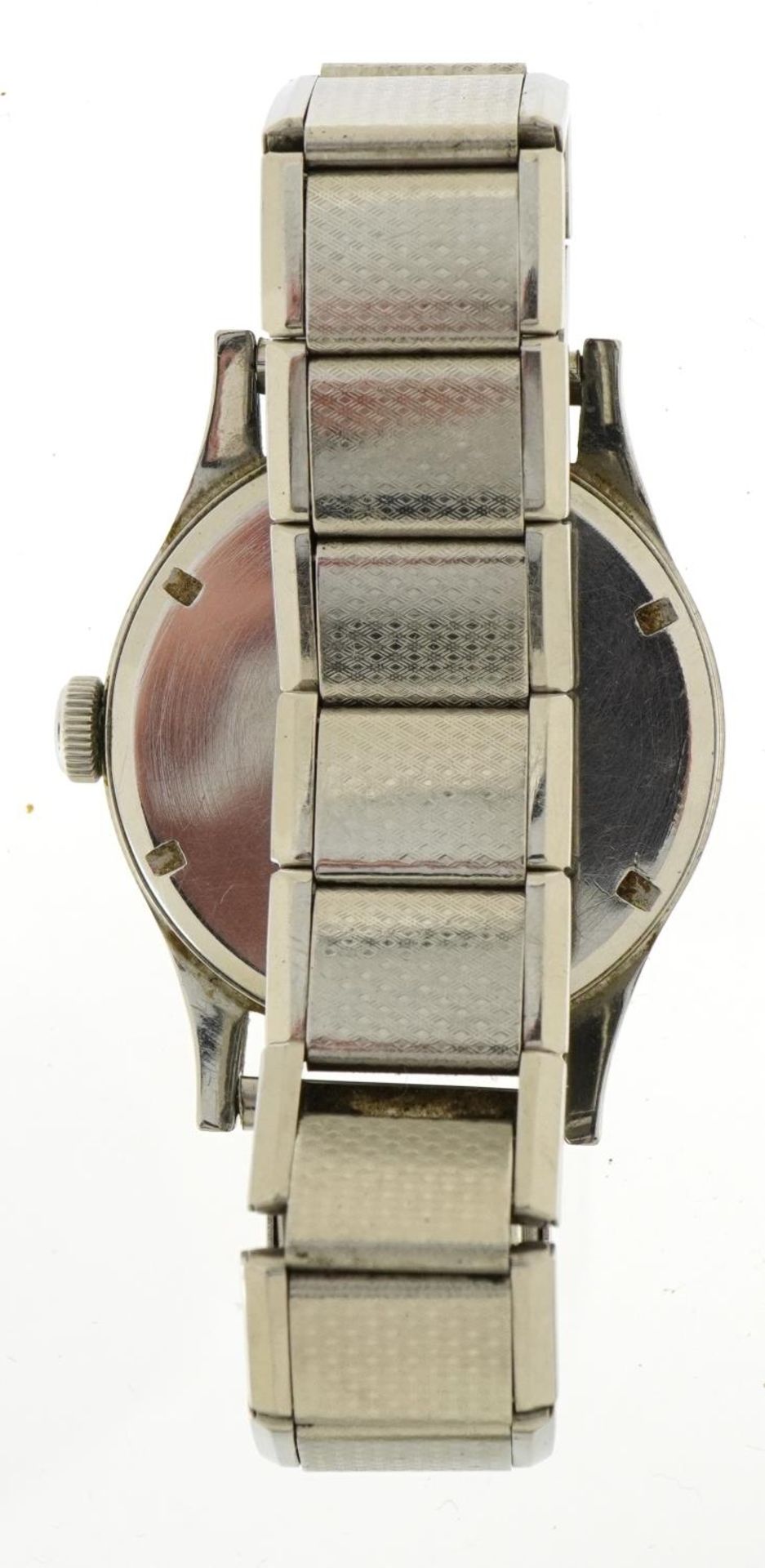 German military interest Mimo wristwatch with black dial, the case 34mm in diameter - Image 3 of 4