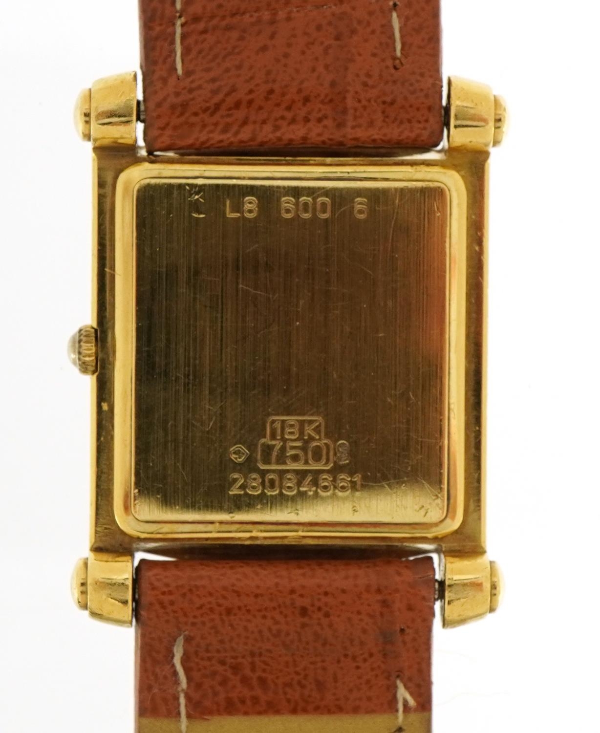 Longines, gentlemen's Longines 18ct gold wristwatch, the case numbered 900987, the case 25mm wide, - Image 3 of 4