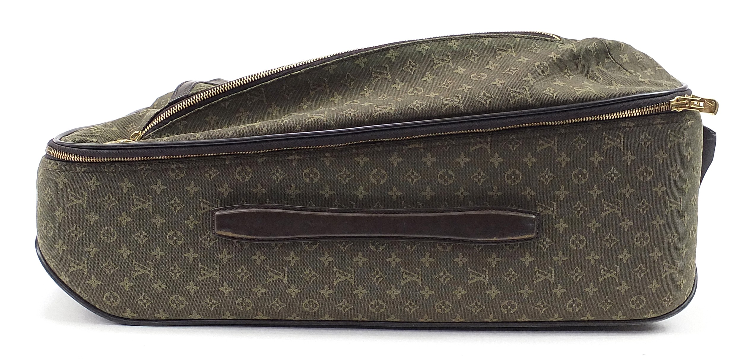 Louis Vuitton Pegase green monogrammed canvas trolley travel suitcase, serial number SP0062, 57cm - Image 5 of 11