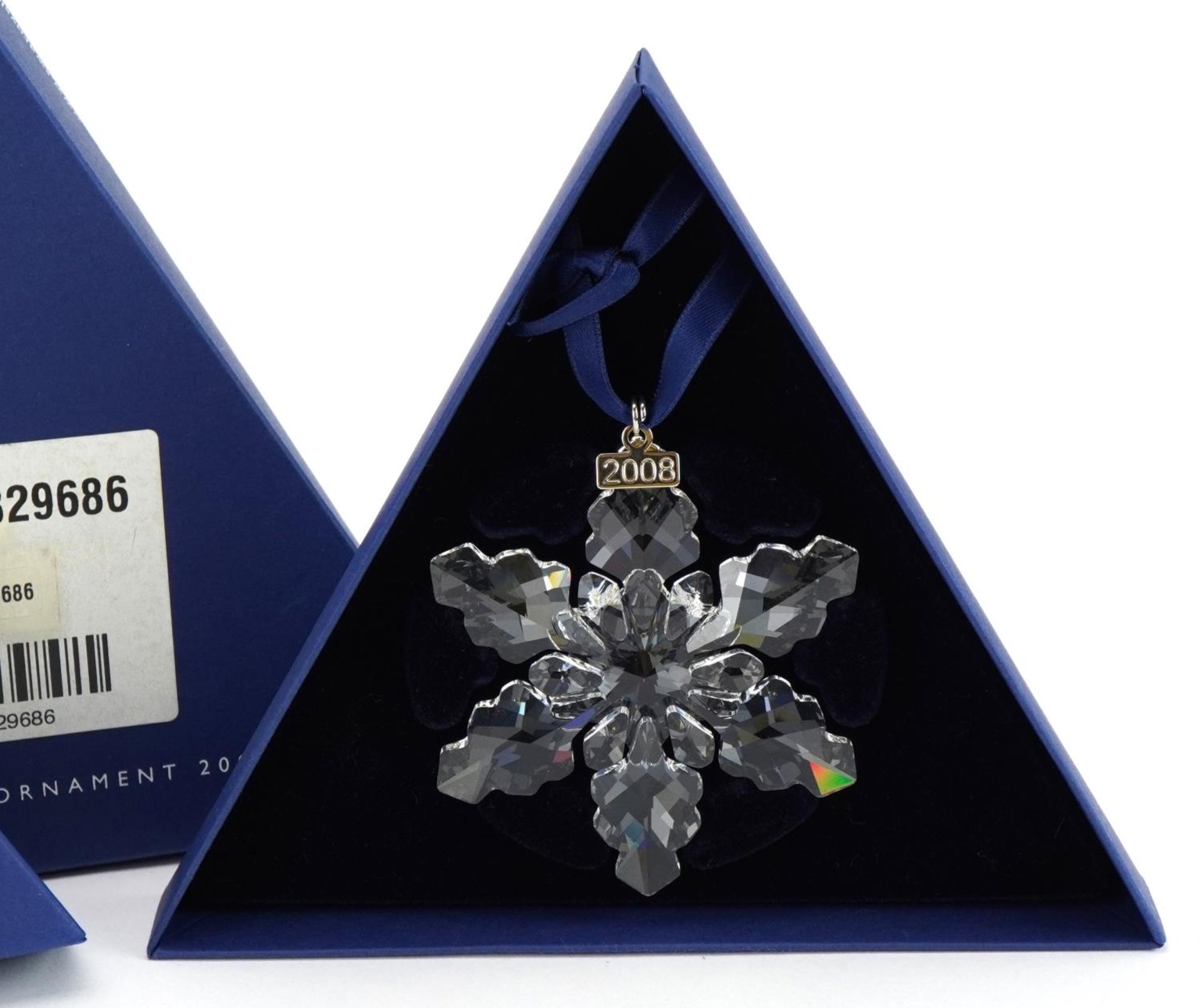 Two Swarovski Crystal Christmas ornaments with boxes comprising dates 2008 and 2009 - Image 3 of 4