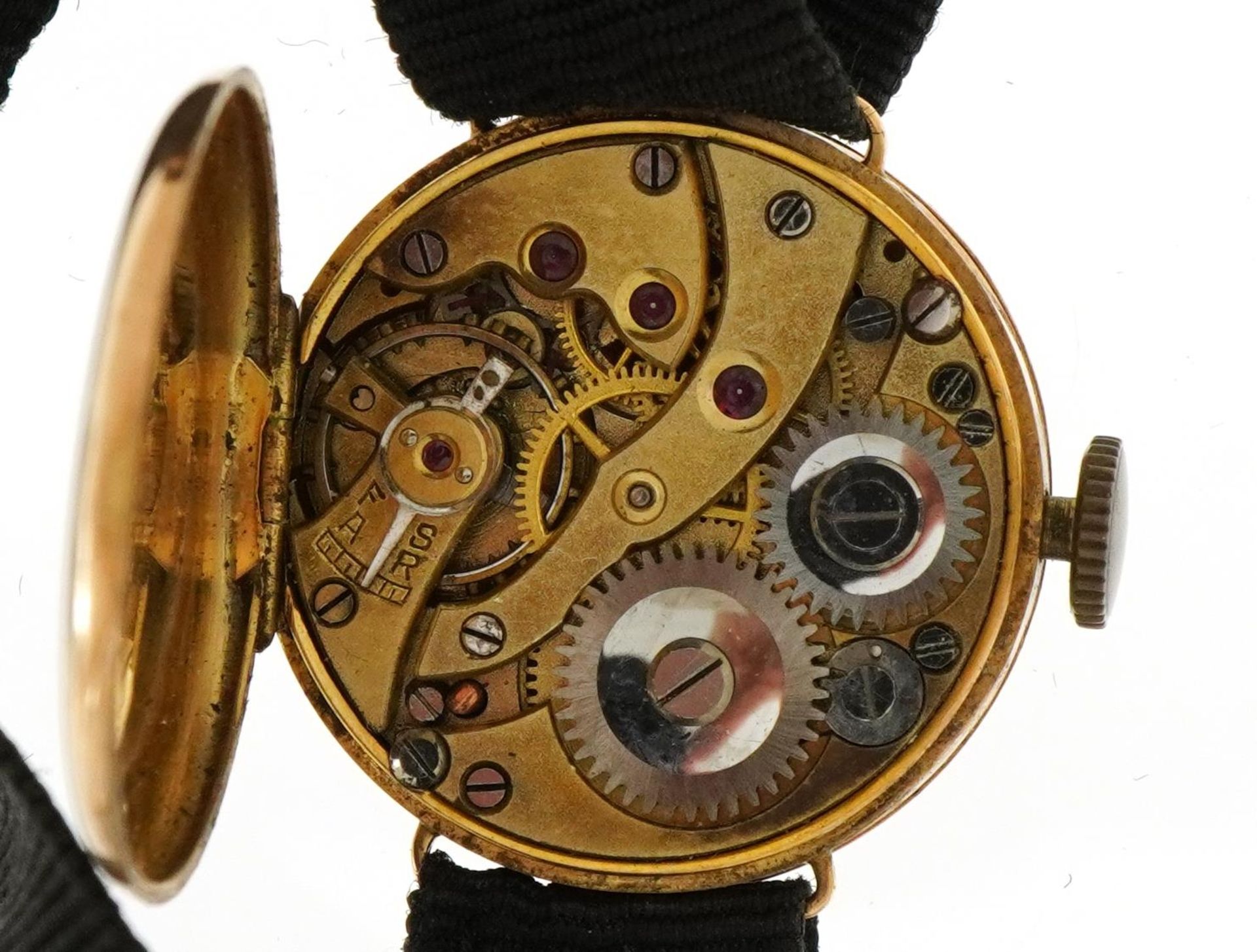 Ladies 9ct rose gold wristwatch, the case numbered 367344, the case 21mm in diameter - Bild 3 aus 7