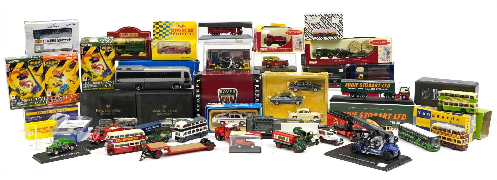 Large collection of Corgi diecast collector's advertising vehicles including Vanguards, Royal