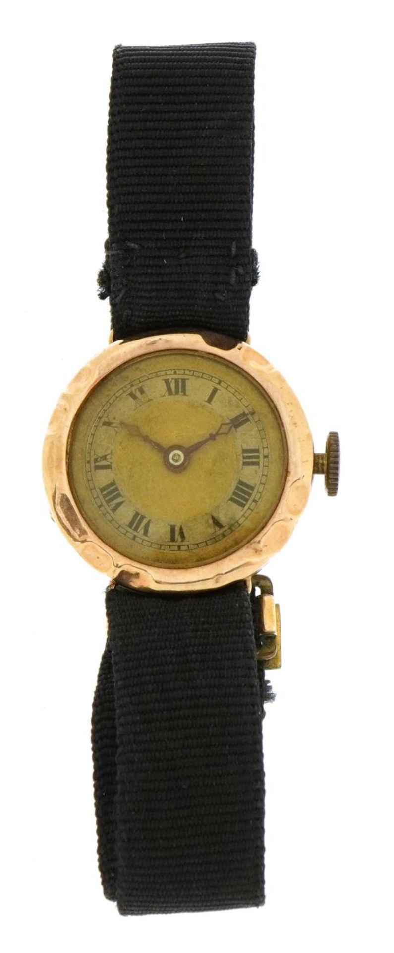Ladies 9ct rose gold wristwatch, the case numbered 367344, the case 21mm in diameter - Bild 2 aus 7