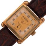 Gentlemen's Pronto Verdal wristwatch with subsidiary dial, numbered 91049, 26mm wide, 29.7g