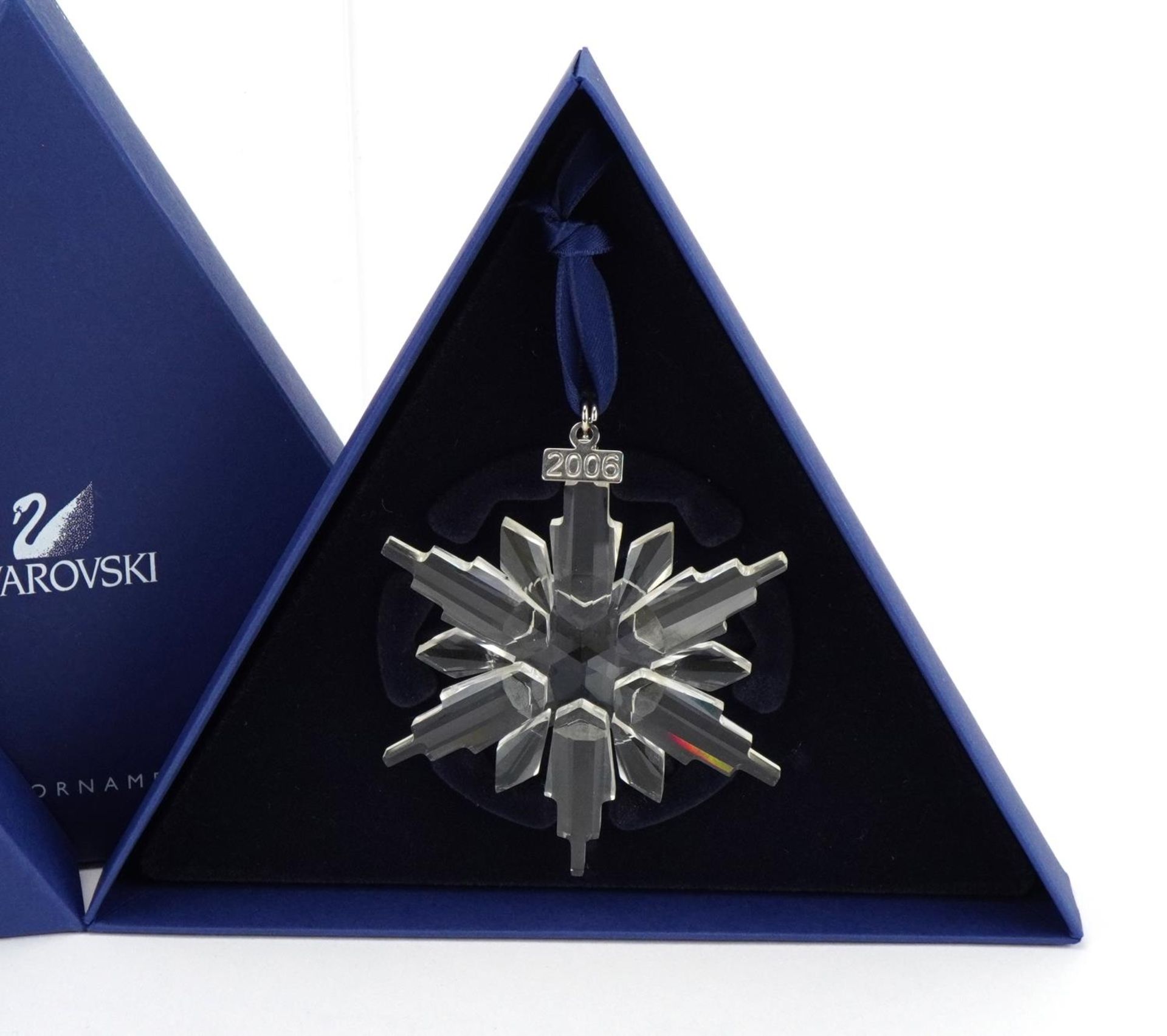 Two Swarovski Crystal Christmas ornaments with boxes comprising dates 2006 and 2007 - Image 3 of 4