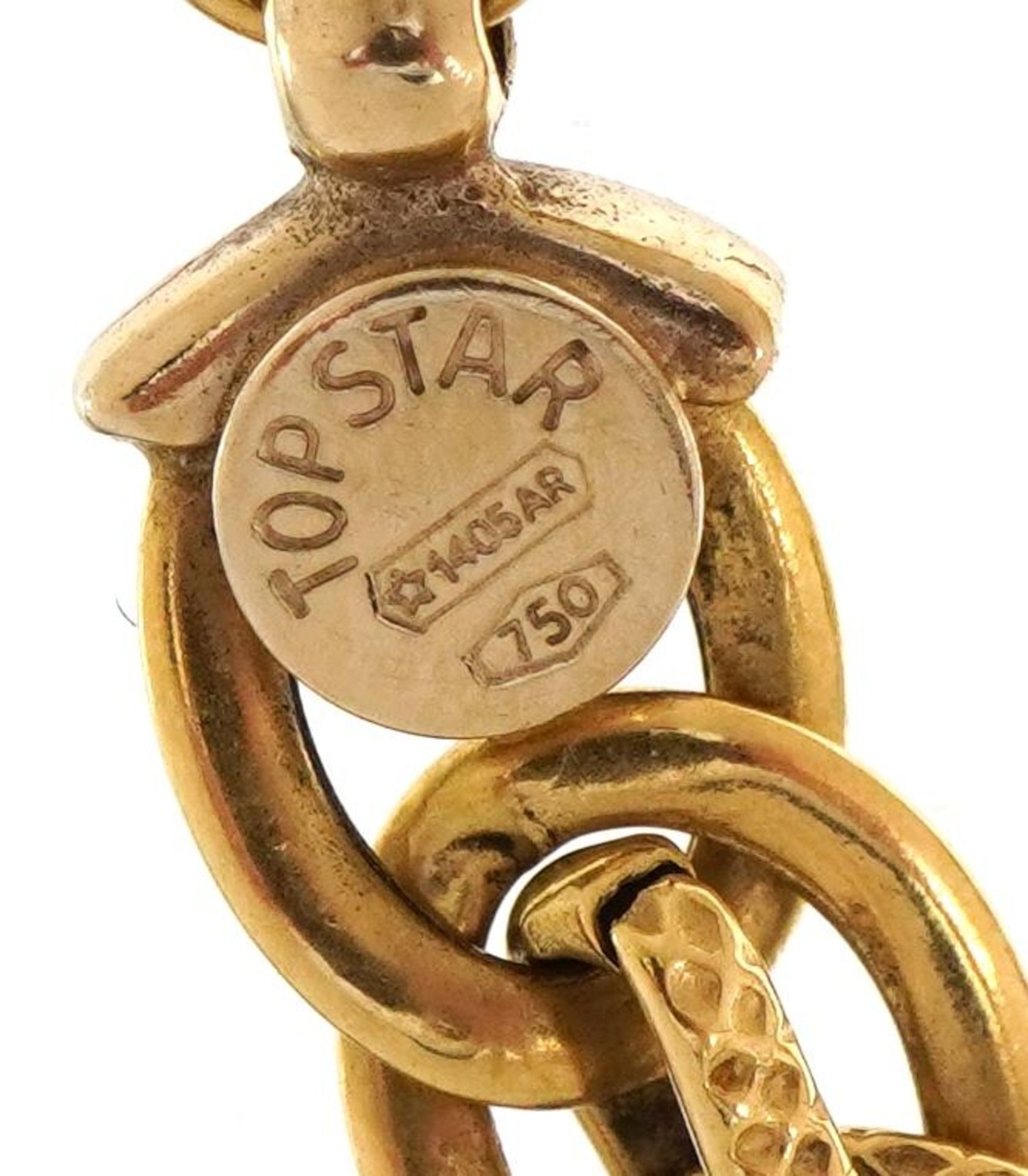 18ct gold multilink bracelet, 19.5cm in length, 6.2g - Image 3 of 4