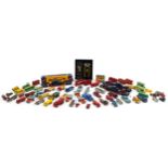 Collection of diecast vehicles including Lesney by Matchbox and hand painted AA Patrol with Sentry