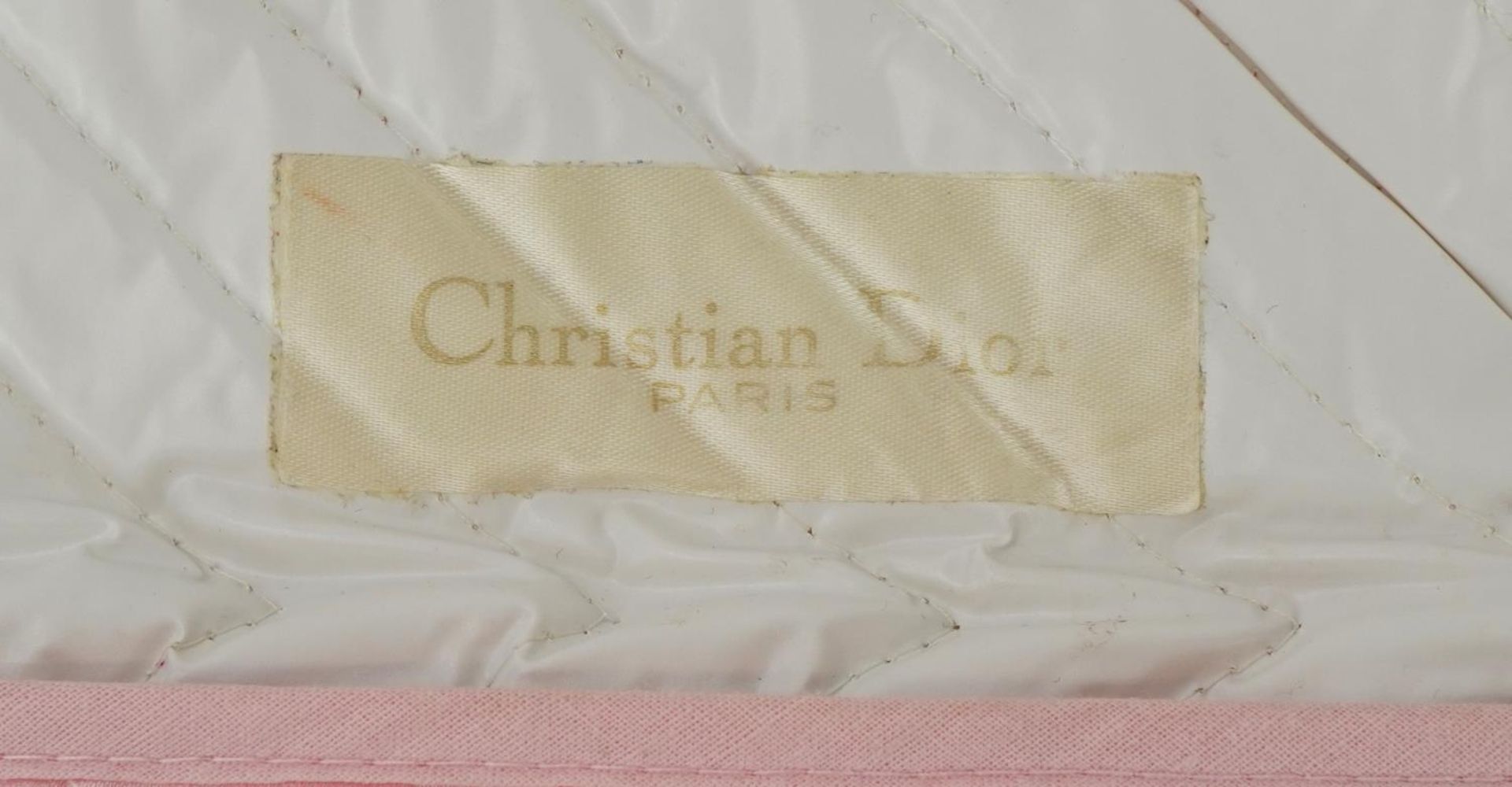 Vintage Christian Dior silk toiletry bag, 7.5cm wide - Image 3 of 4