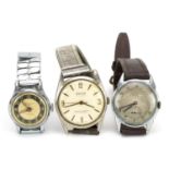 Three vintage ladies and gentlemen's wristwatches comprising Renown retailed by Bravingtons, Davar &