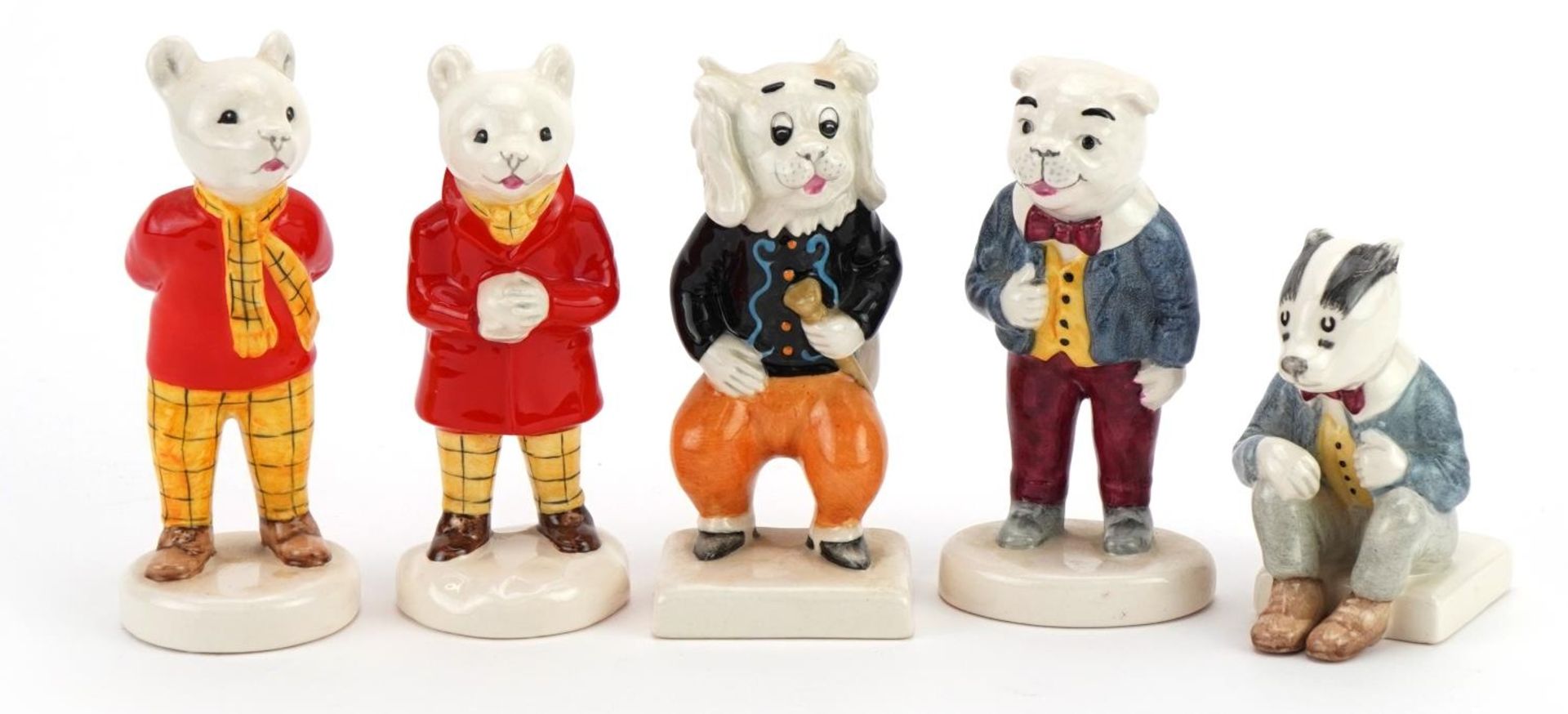 Five Beswick Rupert and his Friends figures, four with boxes comprising Rupert the Bear, Rupert - Image 2 of 5