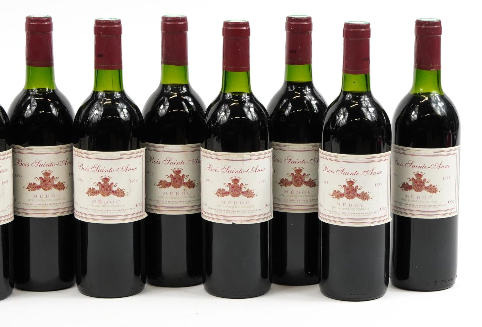 Ten bottles of 1995 Bois Sainte-Anne Medoc red wine - Image 3 of 3