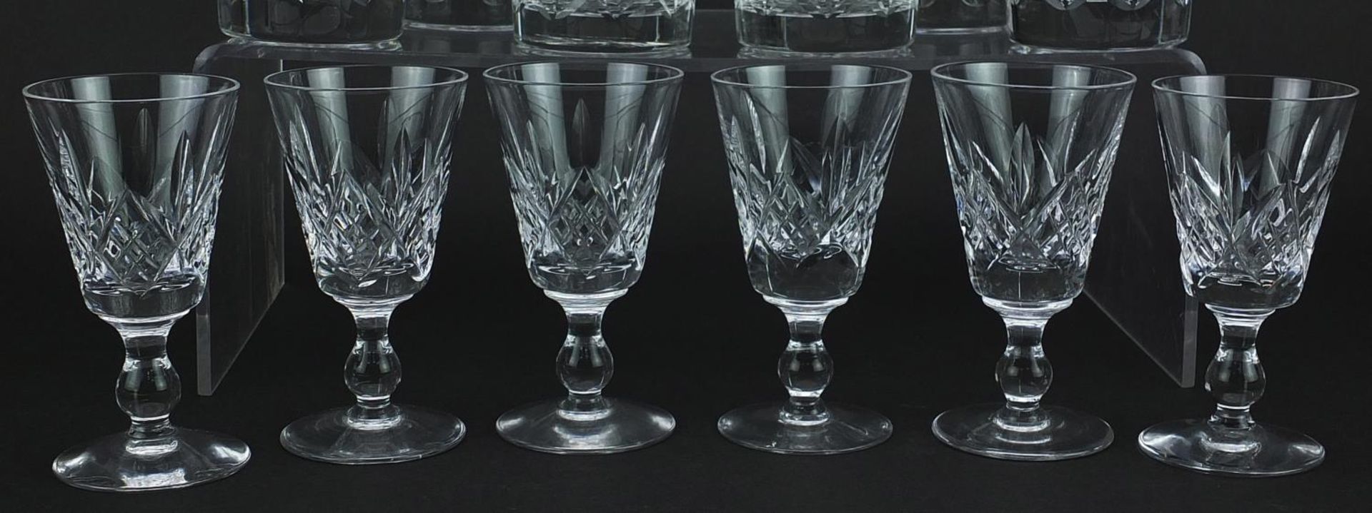 Set of six Edinburgh Crystal tumblers and set of six Stuart Crystal glasses, the largest 10cm high - Image 3 of 3