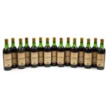 Fifteen bottles of 1971 Chateau Fourreau Bordeaux red wine