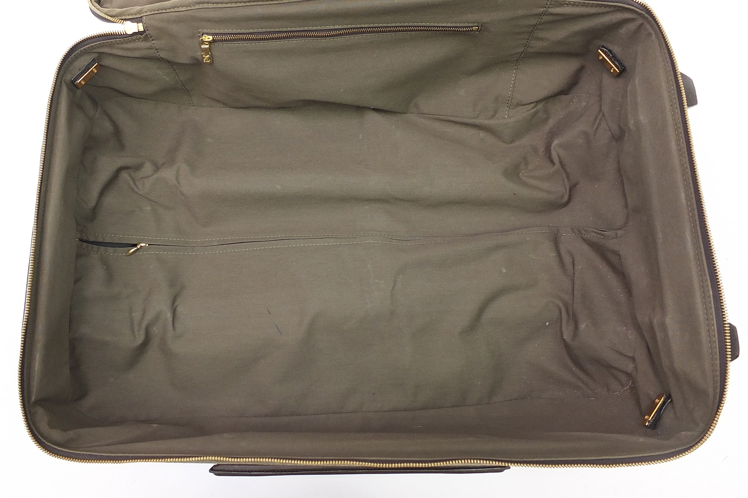 Louis Vuitton Pegase green monogrammed canvas trolley travel suitcase, serial number SP0062, 57cm - Image 7 of 11