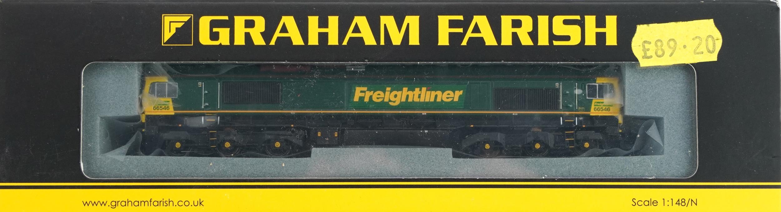 Two Graham Farish N gauge model railway locomotives with cases, numbers 371-169 and 371-385 - Image 3 of 3