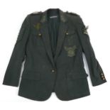 Balmain of Paris steam punk style military jacket, size 40