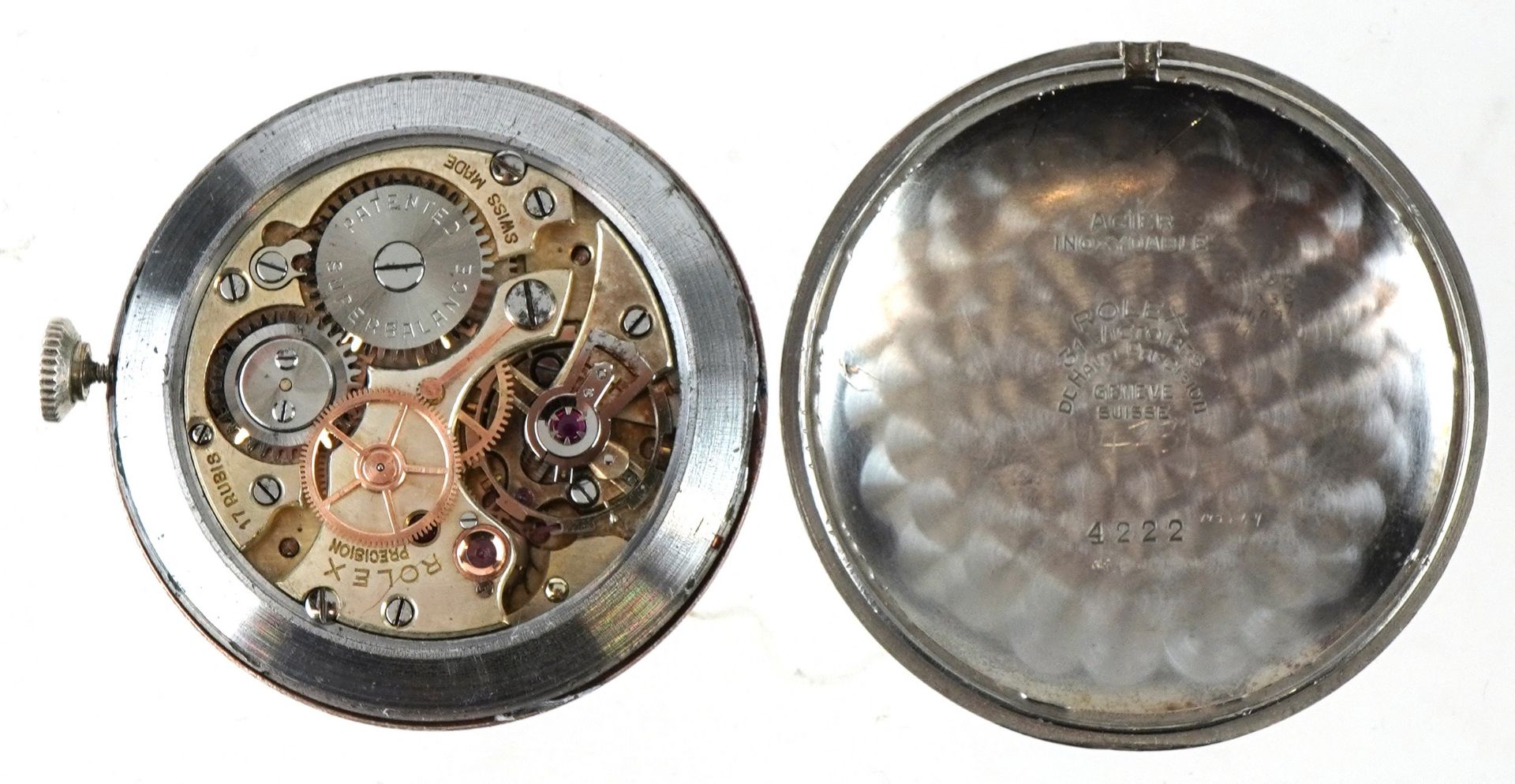 Rolex, gentlemen's Rolex Precision wristwatch, the case numbered 274865, 35mm in diameter - Bild 5 aus 6