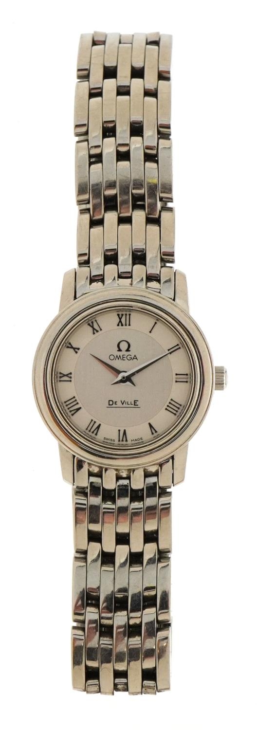 Omega, ladies Omega Deville wristwatch with box and paperwork, 22mm in diameter - Image 2 of 6