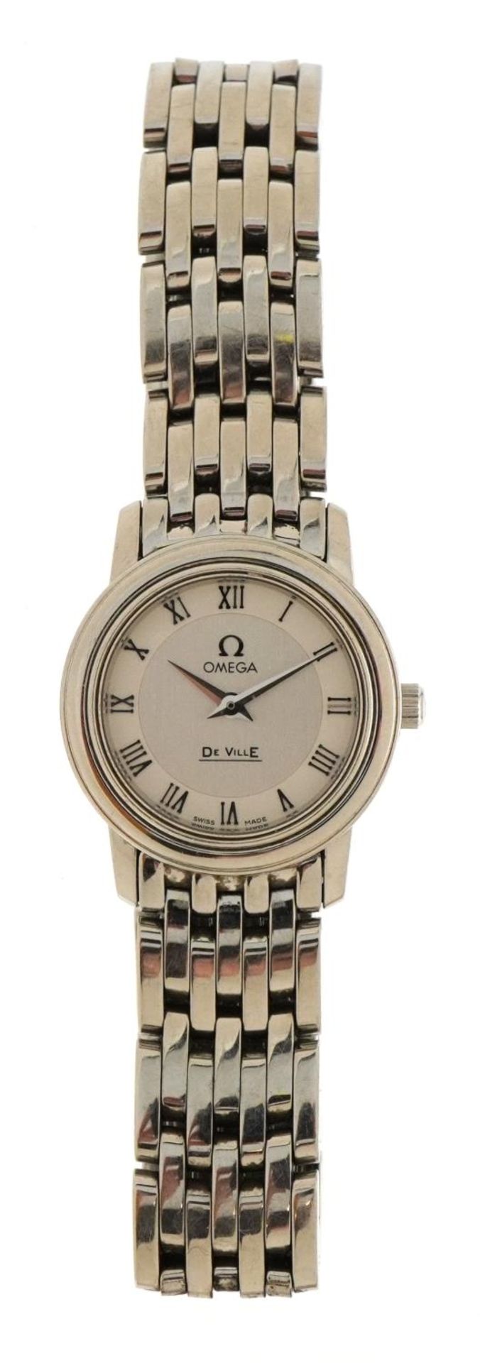 Omega, ladies Omega Deville wristwatch with box and paperwork, 22mm in diameter - Image 2 of 6