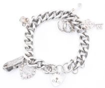 HALLMARKED SILVER CHARM BRACELET