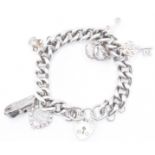 HALLMARKED SILVER CHARM BRACELET