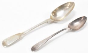 TWO VICTORIAN & GEORGIAN SILVER SPOONS