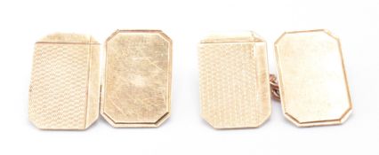 PAIR OF VINTAGE 9CT GOLD CUFFLINKS