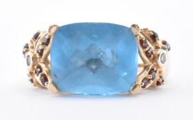 14CT GOLD & TOPAZ STONE DRESS RING