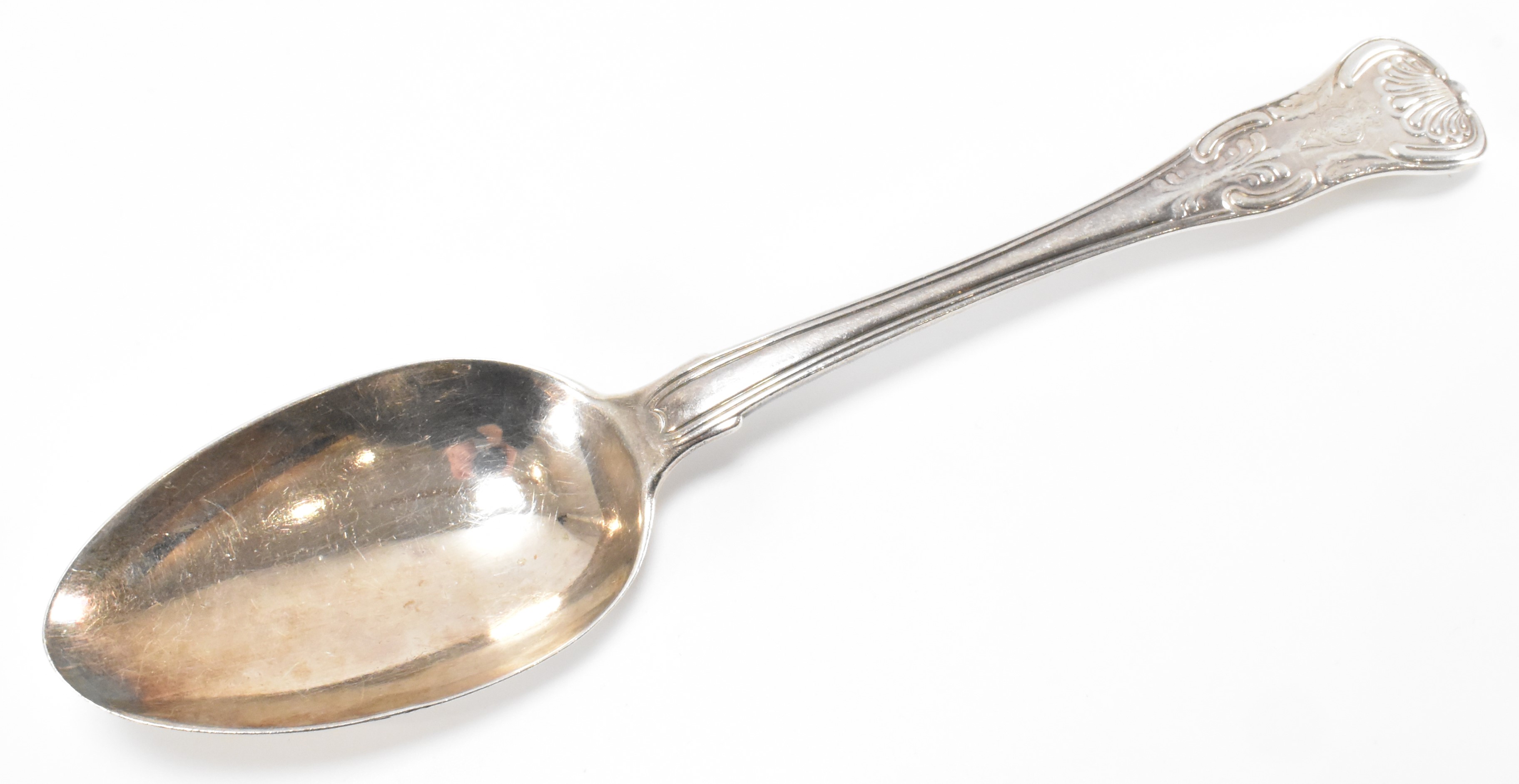 GEORGE III SILVER HALLMARKED SHELL PATTERN SPOON