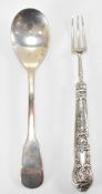 GEORGE IV SILVER TRIDENT & 2003 SILVER SPOON