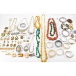 LARGE COLLECTION OF VINTAGE COSTUME JEWELLERY