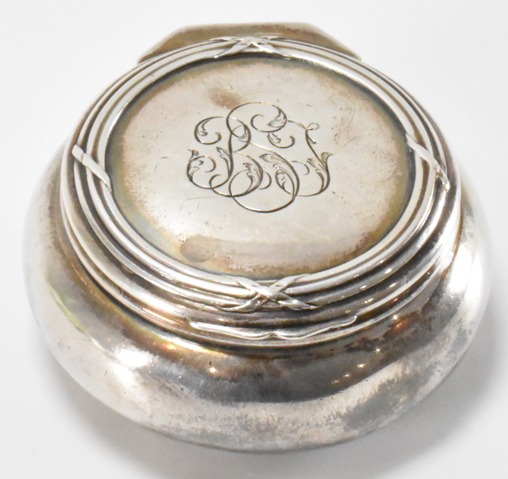 FRENCH SILVER LIDDED POT