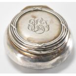 FRENCH SILVER LIDDED POT