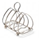 EDWARDIAN SILVER HALLMARKED TOAST RACK