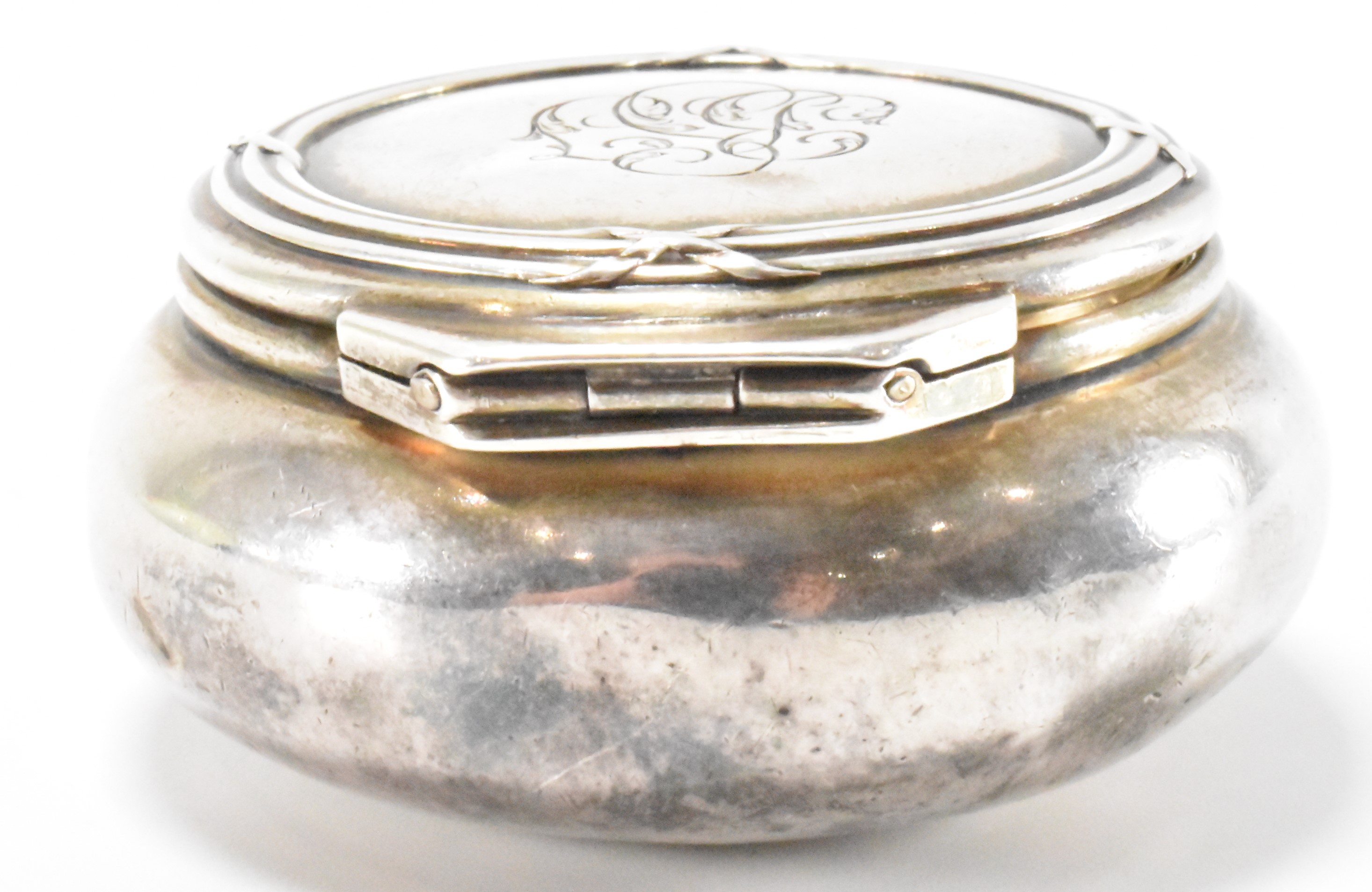 FRENCH SILVER LIDDED POT - Image 3 of 4