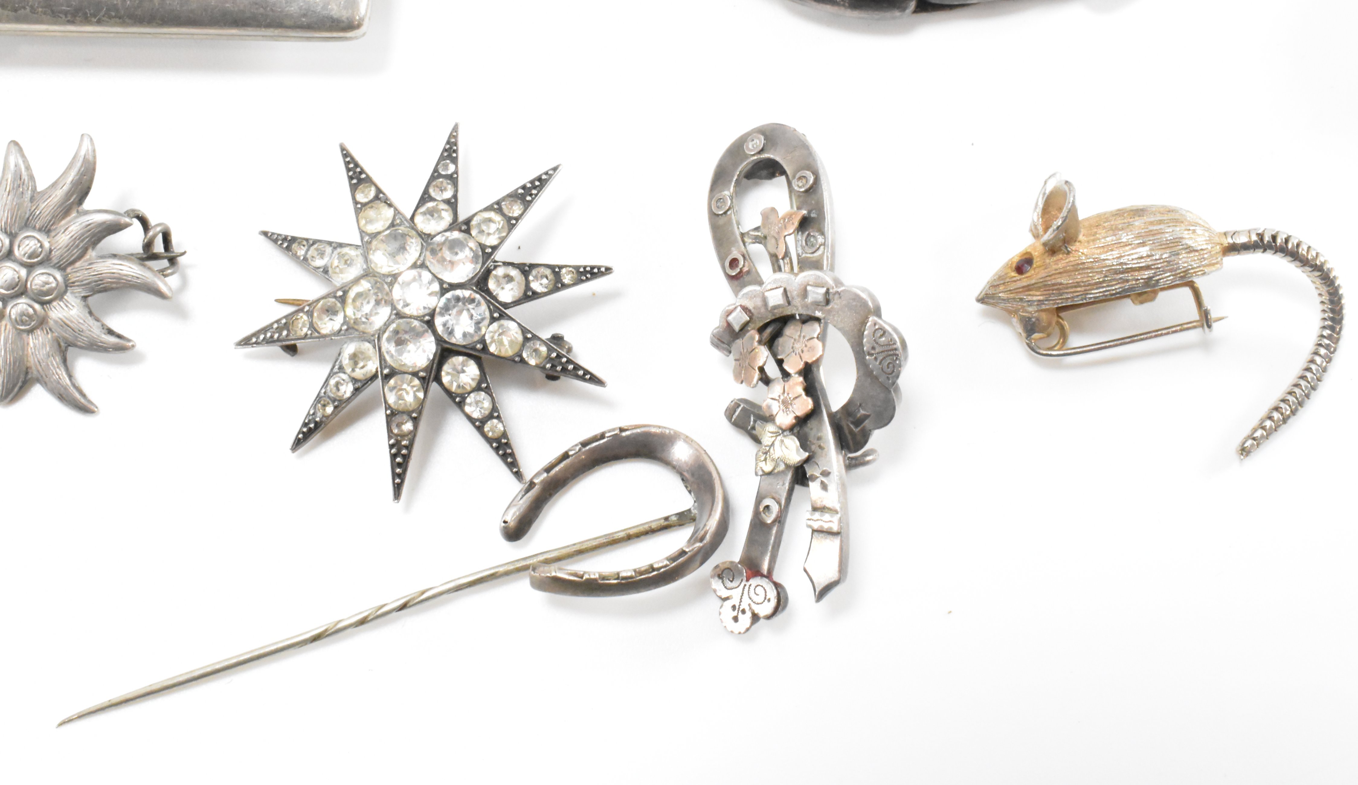 COLLECTION OF SILVER & COSTUME JEWELLERY - Image 8 of 14