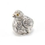 SILVER FIGURINE IN THE FORM OF A CHICK