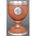SILVER & MULBERRY WOOD GOBLET