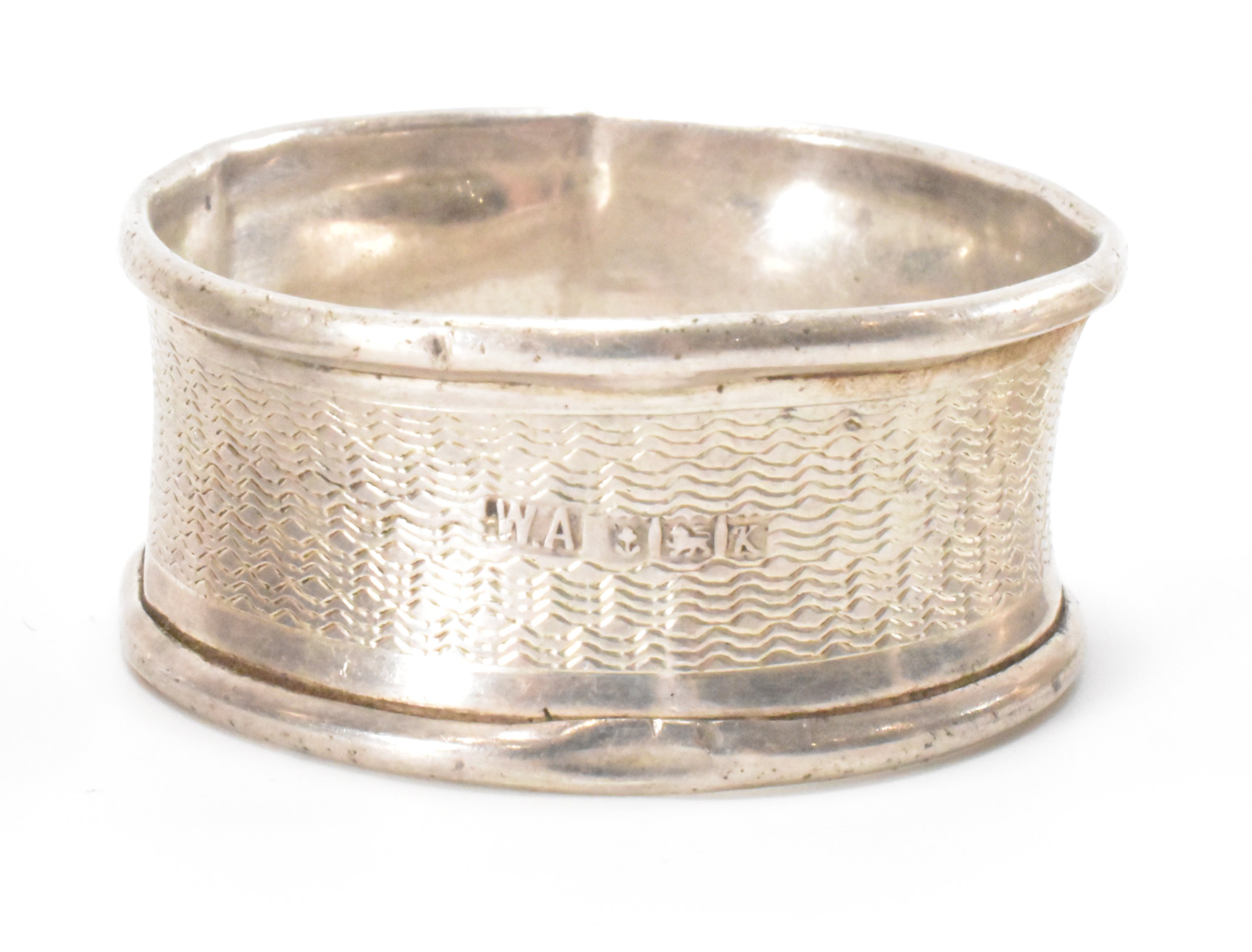 HALLMARKED SILVER STAND NAPKIN RING & TODDY POT - Image 3 of 4