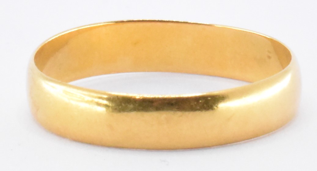 HALLMARKED 22CT GOLD BAND RING - Image 4 of 6