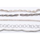 ASSORTMENT OF SILVER NECKLACES