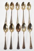 SET OF VINTAGE GERMAN 800 SILVER TEA SPOONS