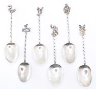 SET OF SIX VICTORIAN SILVER HALLMARKED CABINET SPOONS